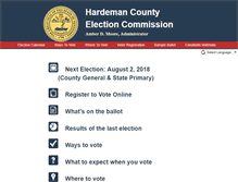 Tablet Screenshot of hardemanvotes.com